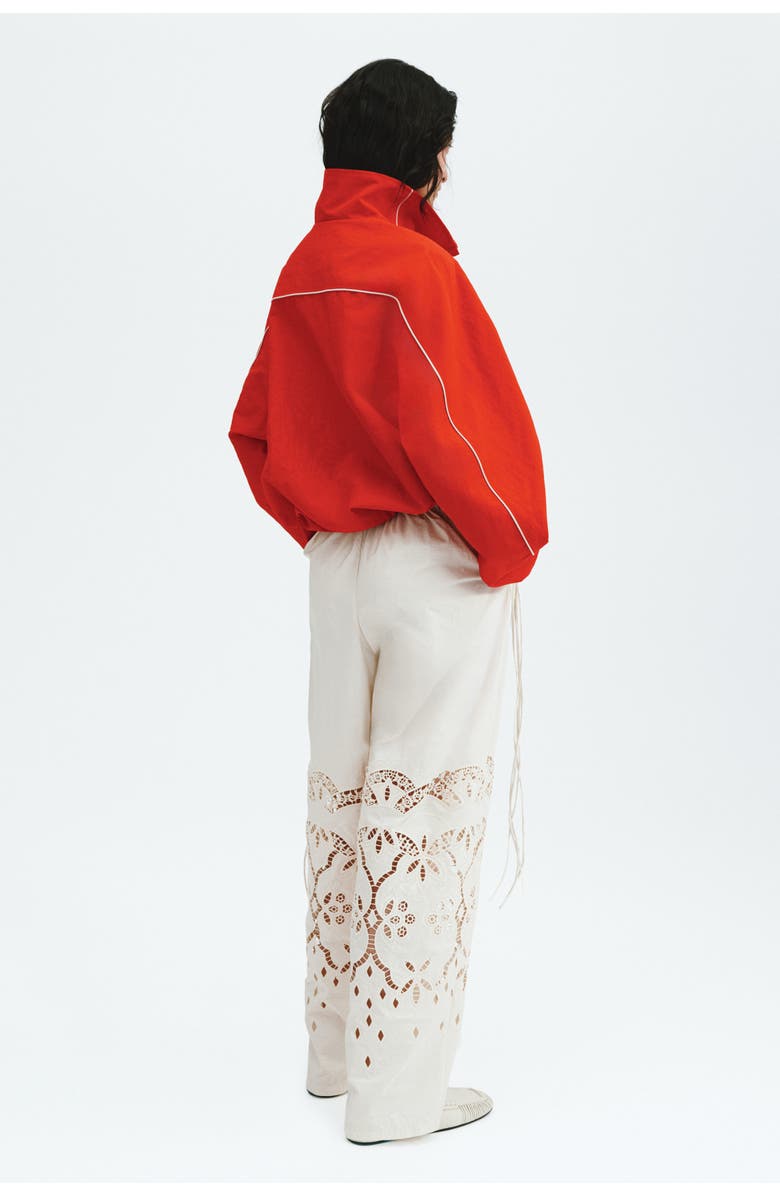 H&M Oversized nylon anorak, Alternate, color, Bright Red