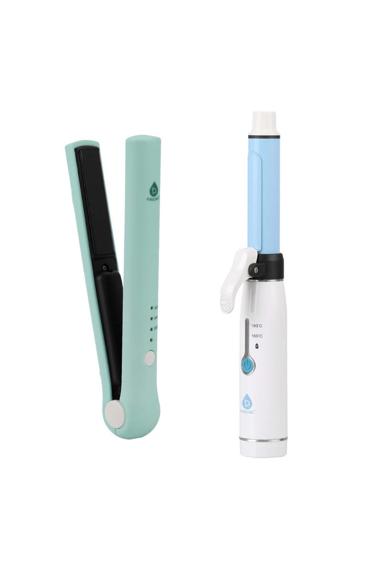 Cordless Hair Straightener & Curling Iron, Main, color, Multicolor