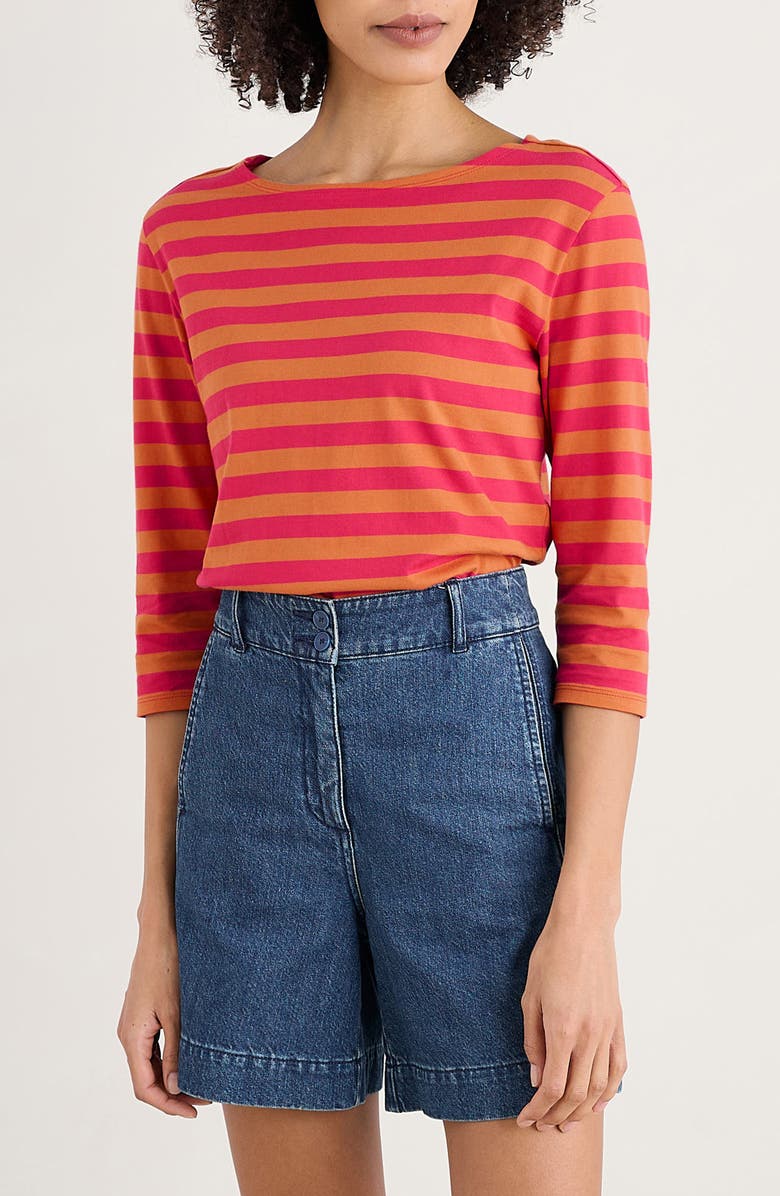 Seasalt Cornwall Sailor Stripe Organic Cotton T-Shirt, Main, color,