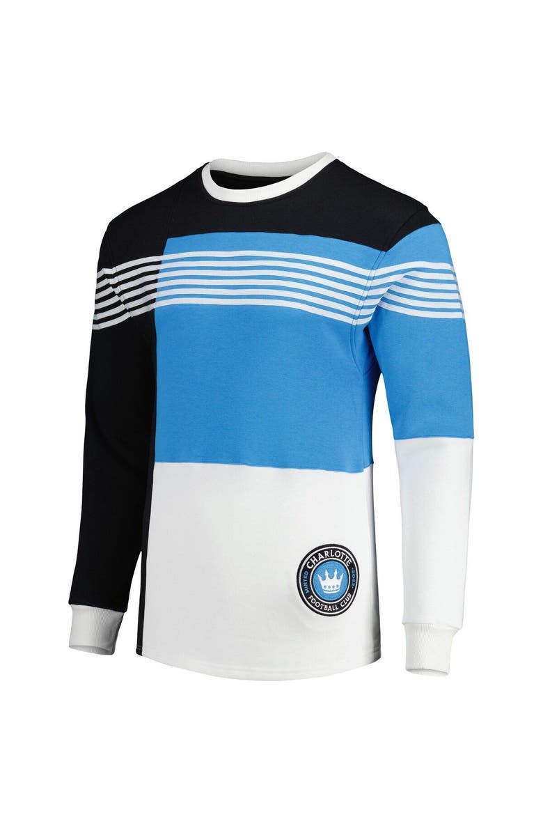 GRUNGY GENTLEMAN Men's Black Charlotte FC Logo Pullover Sweatshirt, Alternate, color, Black