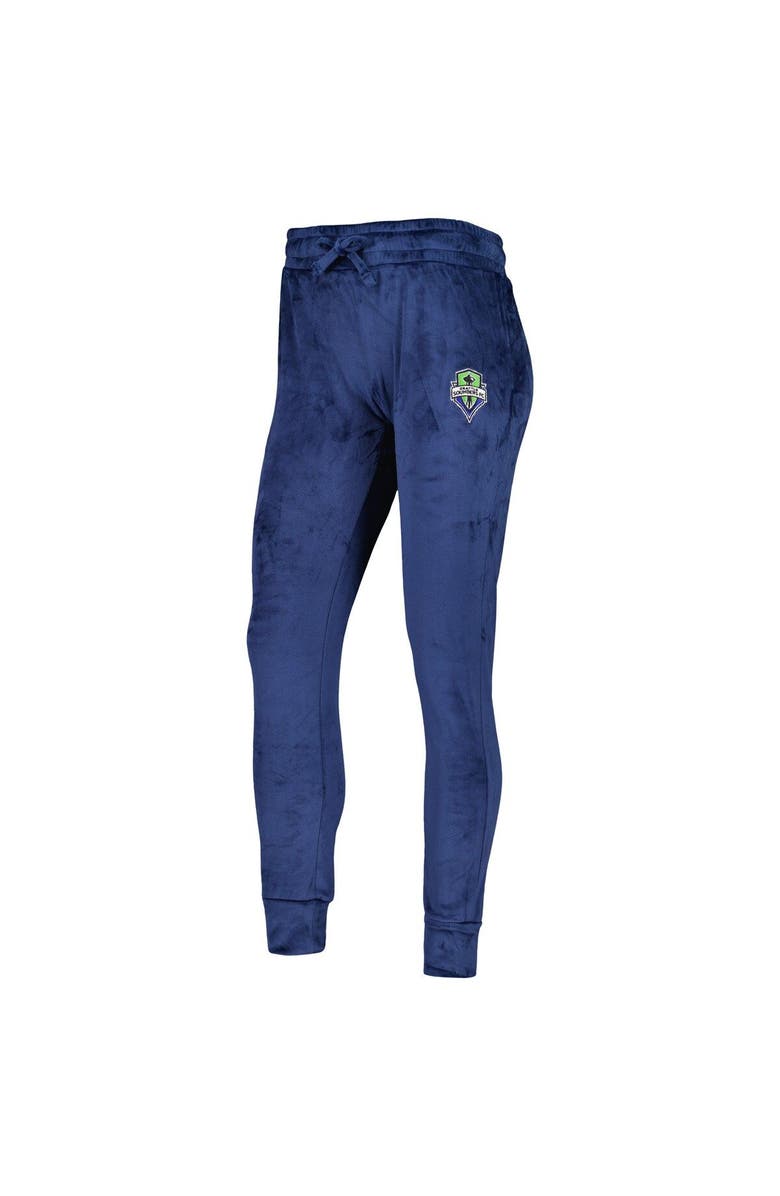 CONCEPTS SPORT Women's Concepts Sport Navy Seattle Sounders FC Intermission Velour Cuffed Pants, Alternate, color, Navy