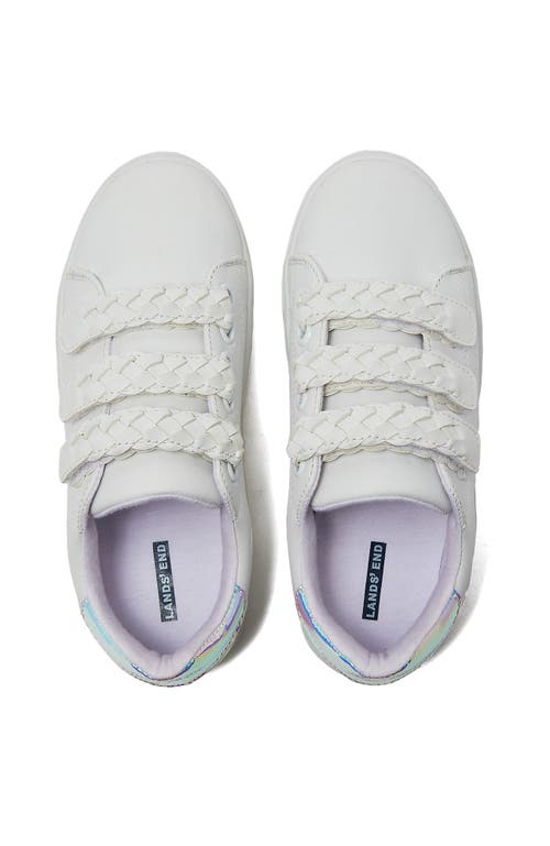Lands' End Kids Easy On Sneakers In Bright White