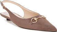 Rag & Co Bell Flower Leather Slingback Pump