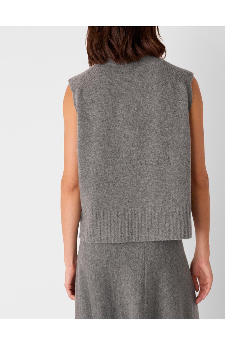 Whistles Knitted Sleeveless Vest, Alternate, color, Grey