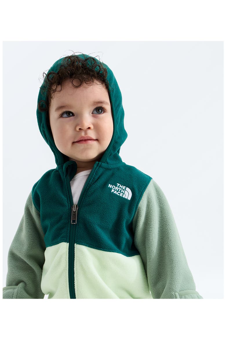 Glacier Fleece Zip Hoodie, Alternate, color, PACIFIC TEAL/ CALCIFIED LIME