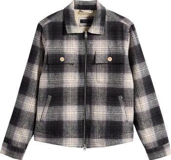 AllSaints Matheson Check Organic Cotton Jacket | Nordstrom