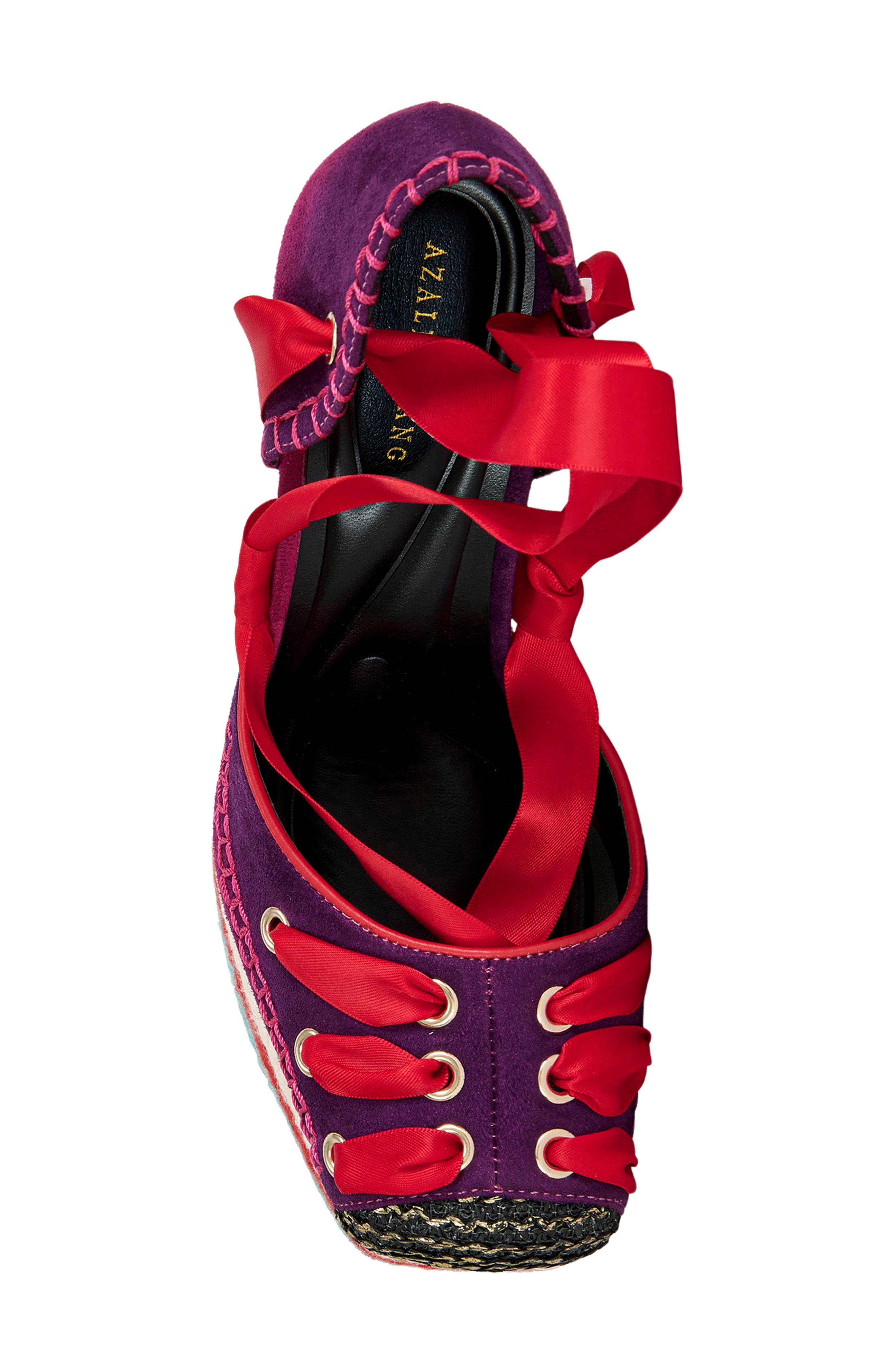 AZALEA WANG Fonteyn Ankle Wrap Platform Sandal, Alternate, color, 