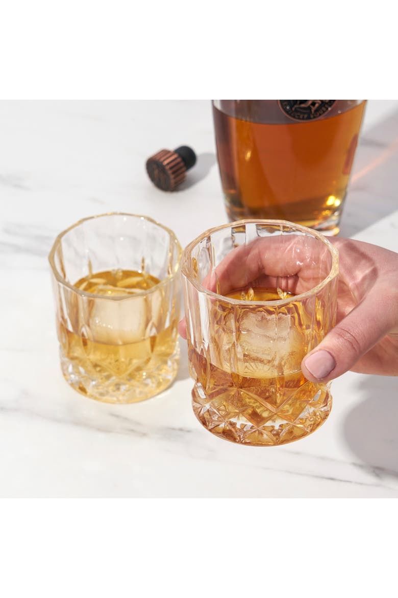 Admiral Crystal Heavyweight Bourbon Glasses Set of 2, Alternate, color, Clear