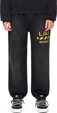 L/AB C/O OFF-WHITE Diag Garment Cotton Washed Joggers