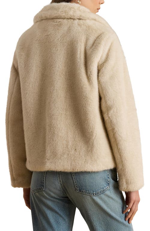 Ralph Lauren Lauren Faux Fur Jacket In Neutral