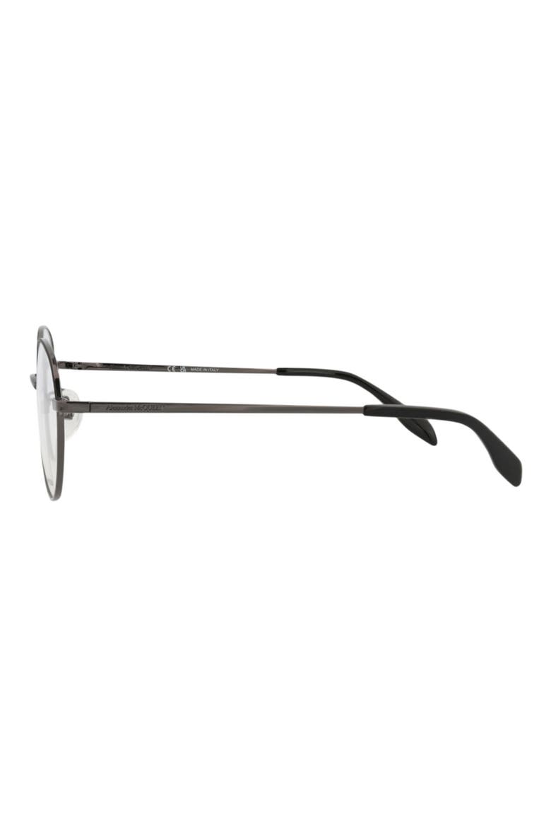 53mm Cat Eye Optical Glasses, Alternate, color, RUTHENIUM TRANSPARENT