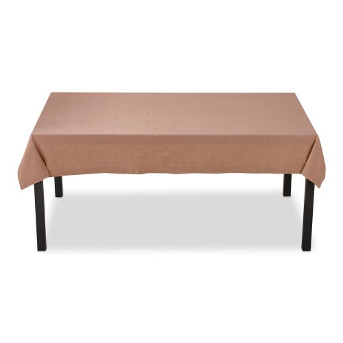 Tag Blush Cotton Slub Tablecloth For Dining And Events Everyday Use In Neutral
