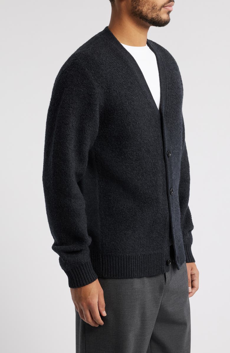 Reigning Champ Textured Wool & Cotton Bouclé Cardigan, Alternate, color,