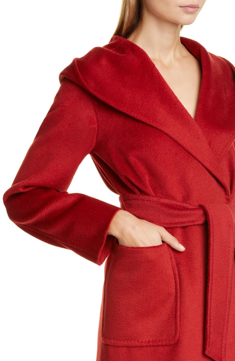 Max Mara Rialto Hooded Camel Hair Coat, Alternate, color,