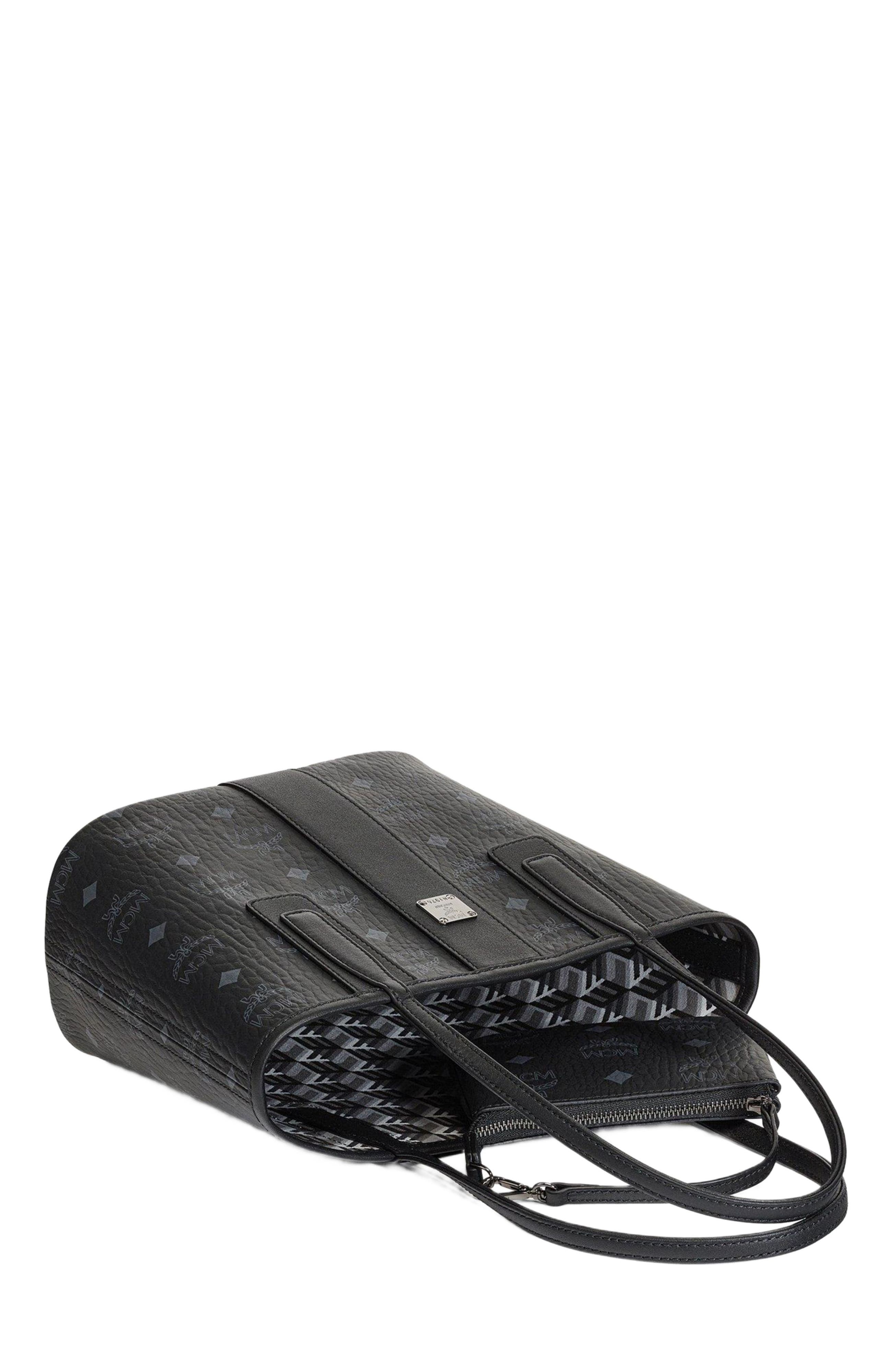 MCM Mini Reversible Liz Shopper in Visetos, Alternate, color, 