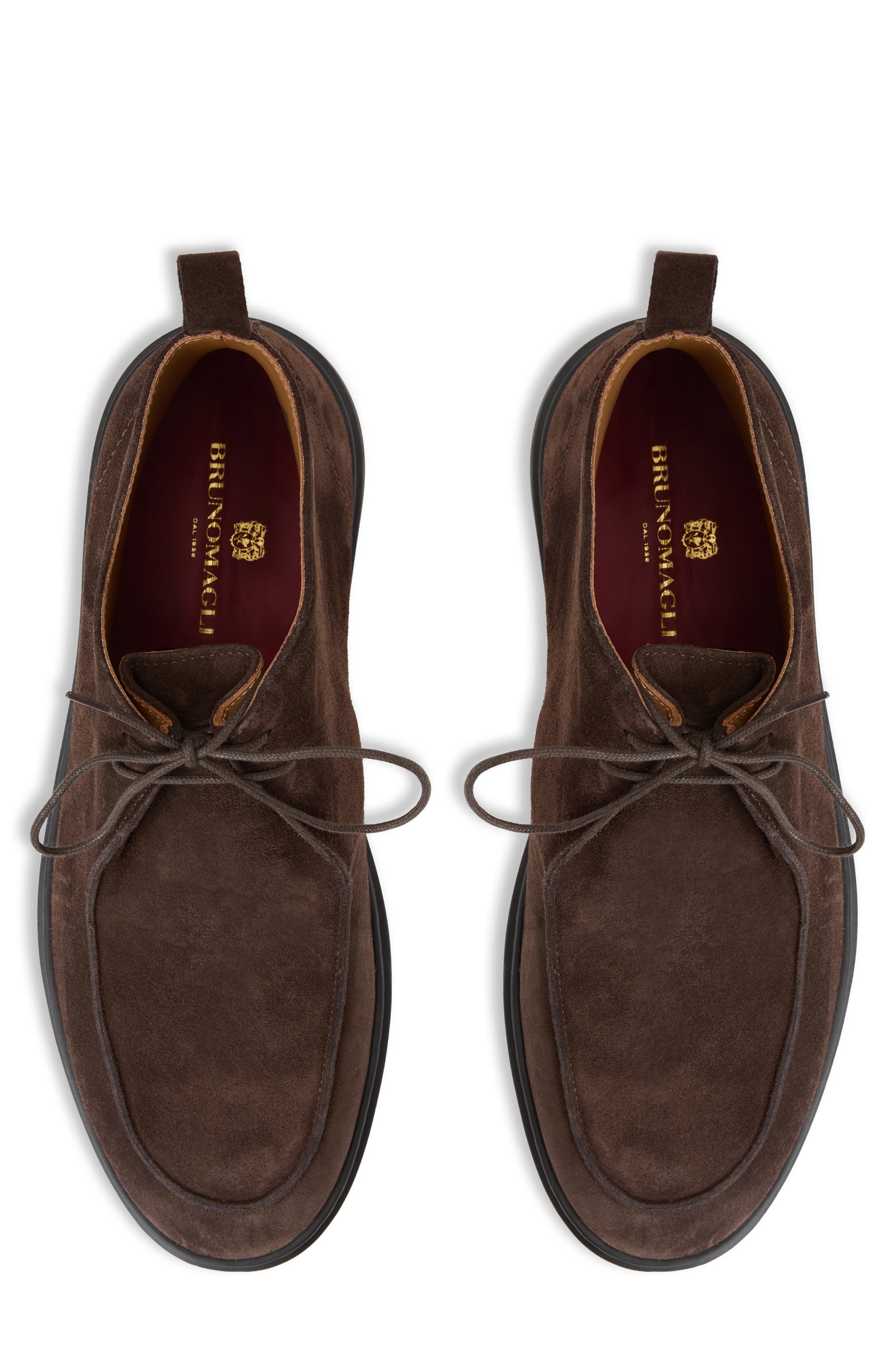Flavio Chukka Boot, Alternate, color, DARK BROWN SUEDE