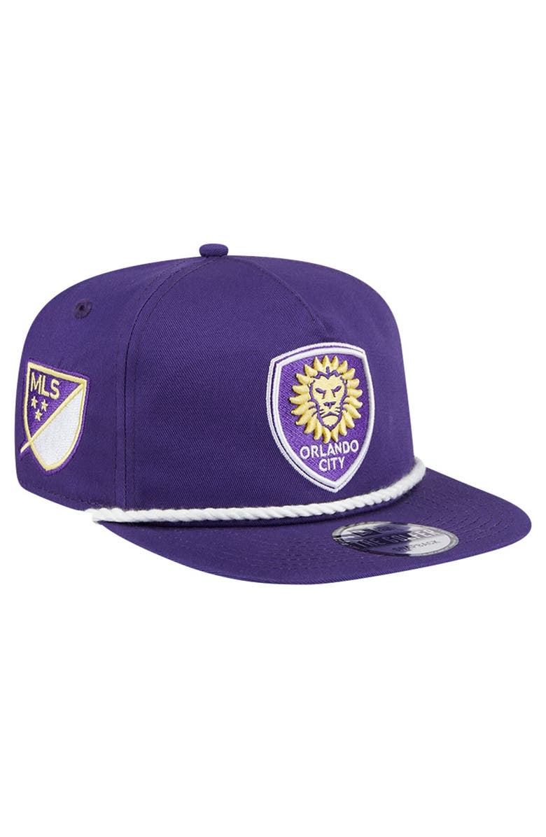 New Era Men's New Era Purple Orlando City SC The Golfer Kickoff Collection Adjustable Hat, Main, color,