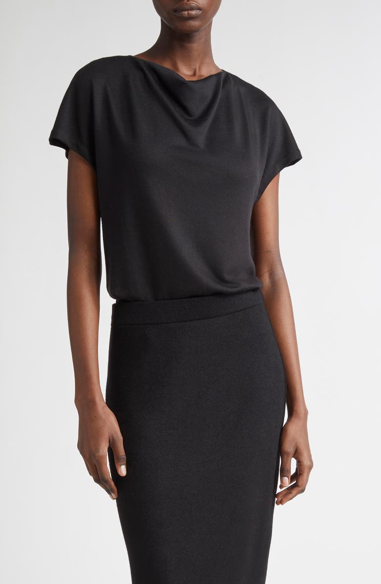 Vince Cowl Neck Top, Main, color, Black