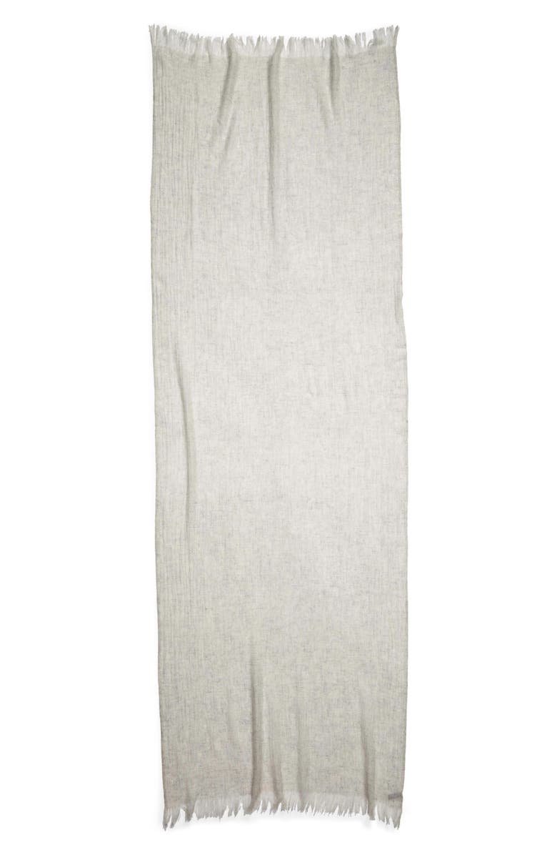 Nordstrom Heathered Cashmere Gauze Scarf, Alternate, color,