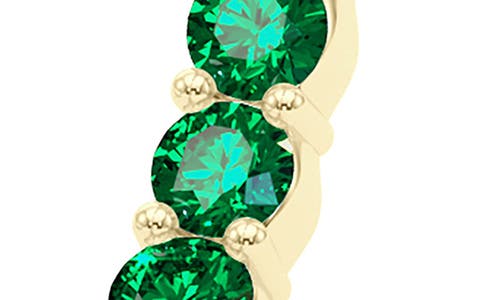 Hautecarat Lab Grown Diamond & Birthstone Inside Out Hoop Earrings