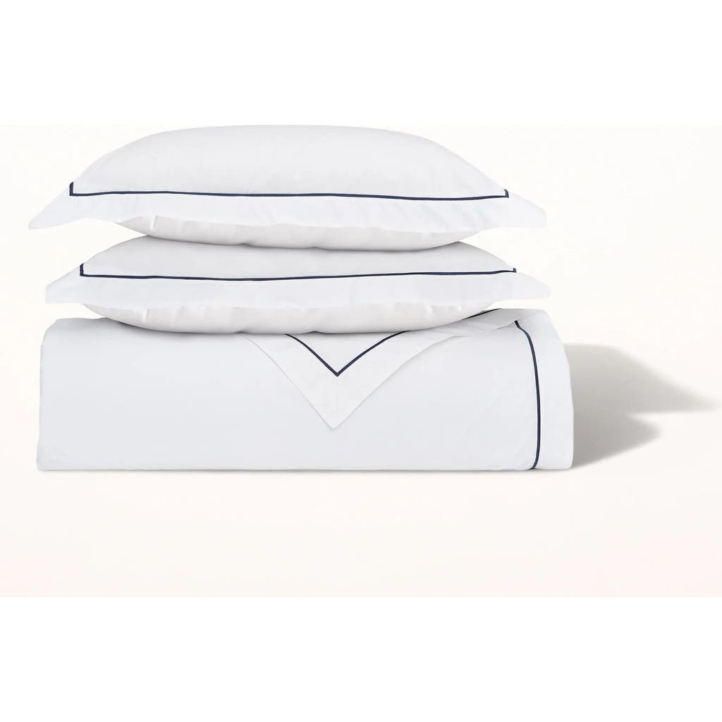 Ela Lane Usa Classic Percale Embroidered Duvet Cover