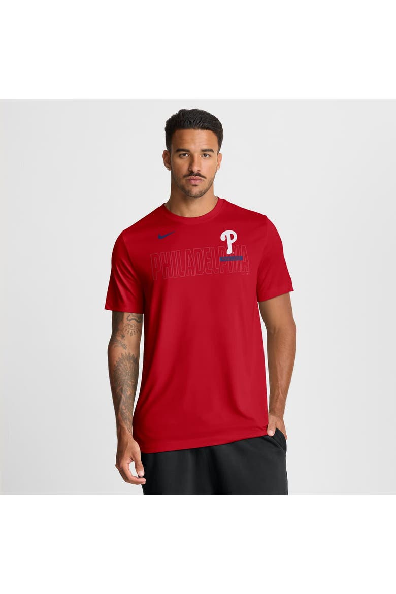 Men's Nike Red Philadelphia Phillies Knockout Team Legend Dri-FIT T-Shirt, Main, color, Red