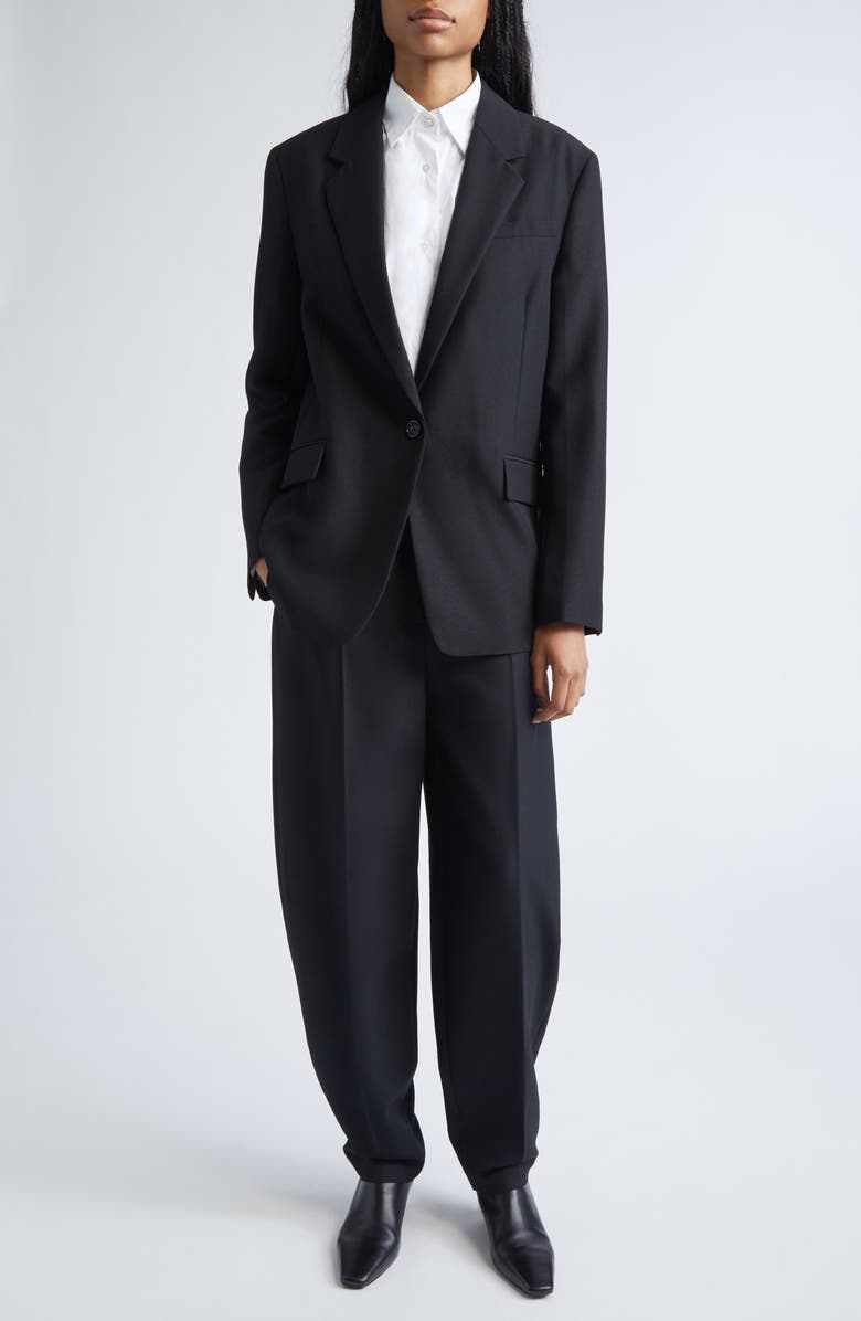 TOTEME Oversized Tailored Blazer, Alternate, color, Black