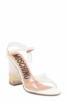 Moschino Clear Heel Sandal