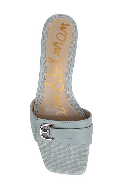 Sam Edelman Wilma Slip On Dress Sandal Cuoio Brown Woven Fabric In Blue