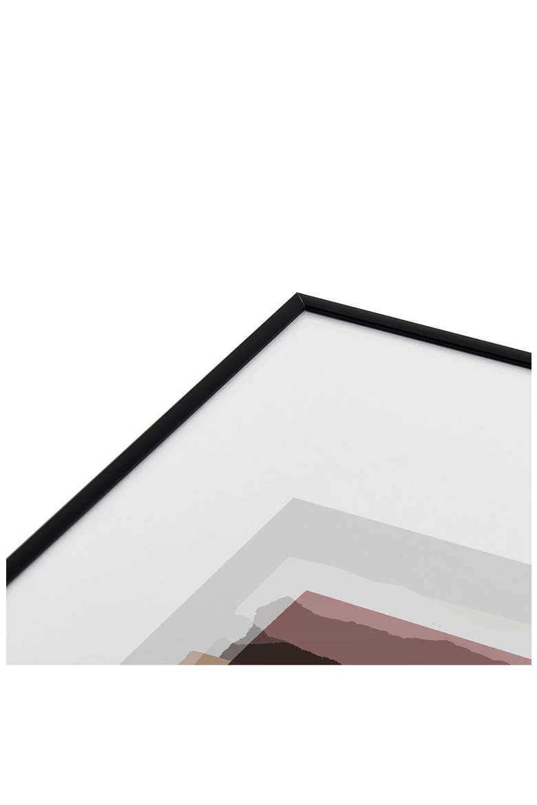 Pieces 16 Framed Art Print, Alternate, color, BLACK TONES