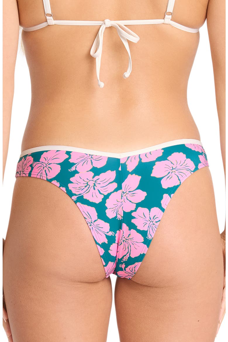 Mahalo Baby V Hike Cheeky Bikini Bottoms, Alternate, color, DEEP LAGOON