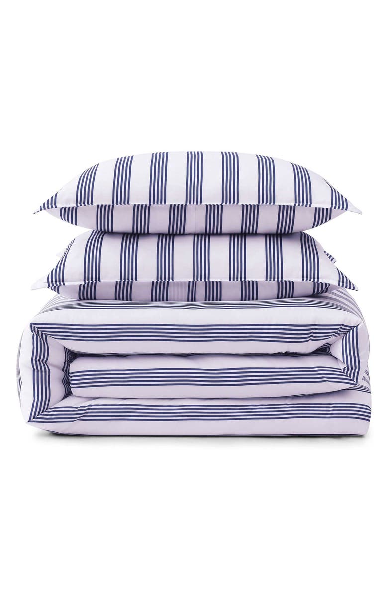 Tommy Hilfiger Campus Stripe 4-Piece Bedding Set, Main, color, White/ Blue