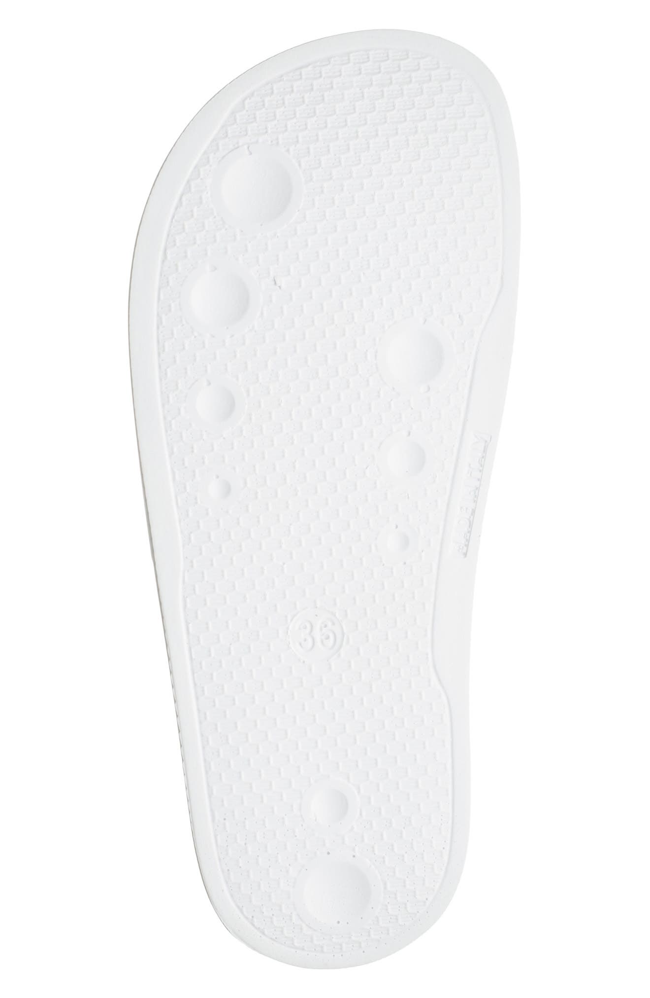 Moschino Logo Slide Sandal, Alternate, color, 