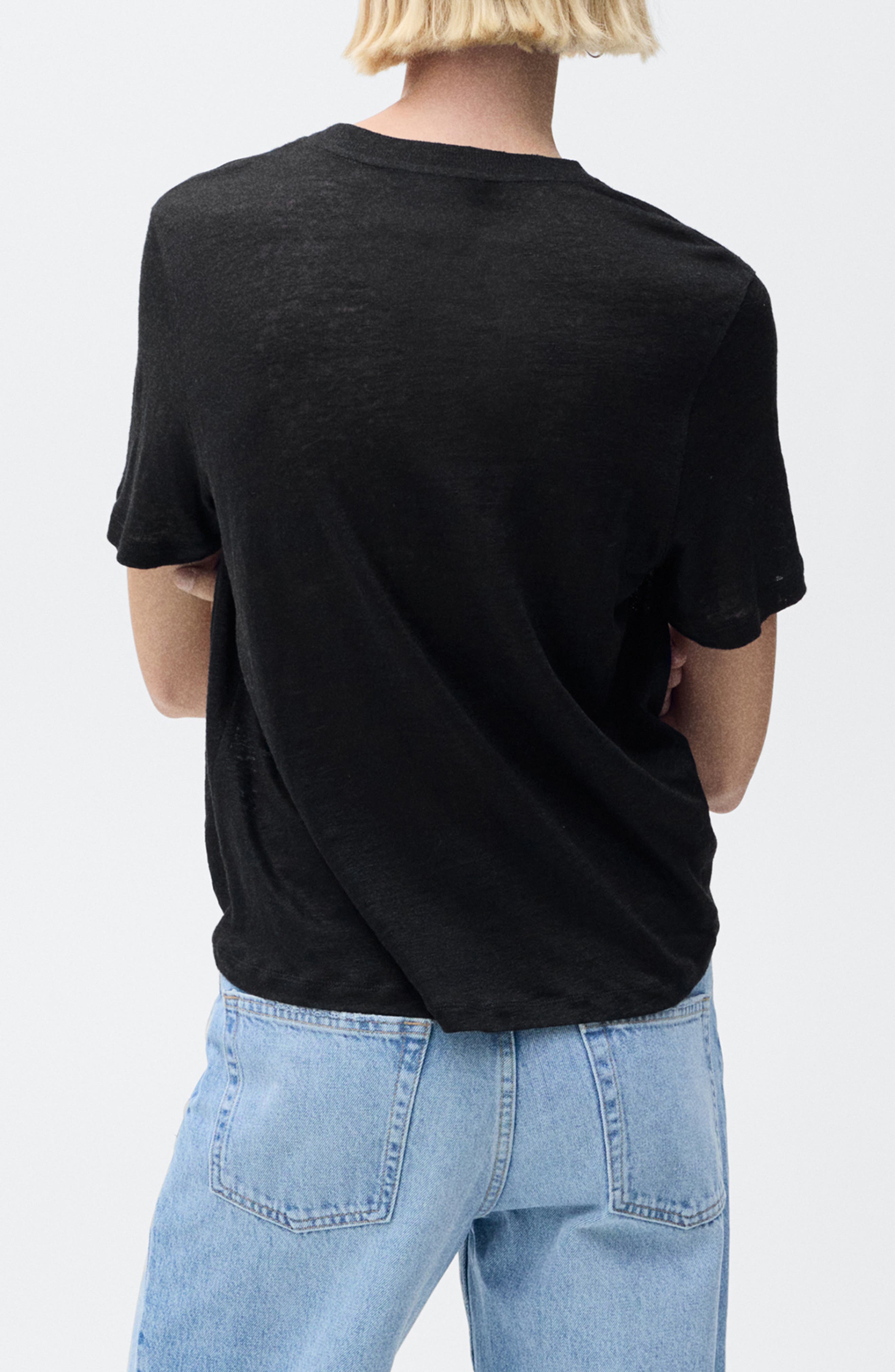Crewneck Linen T-Shirt - image 2