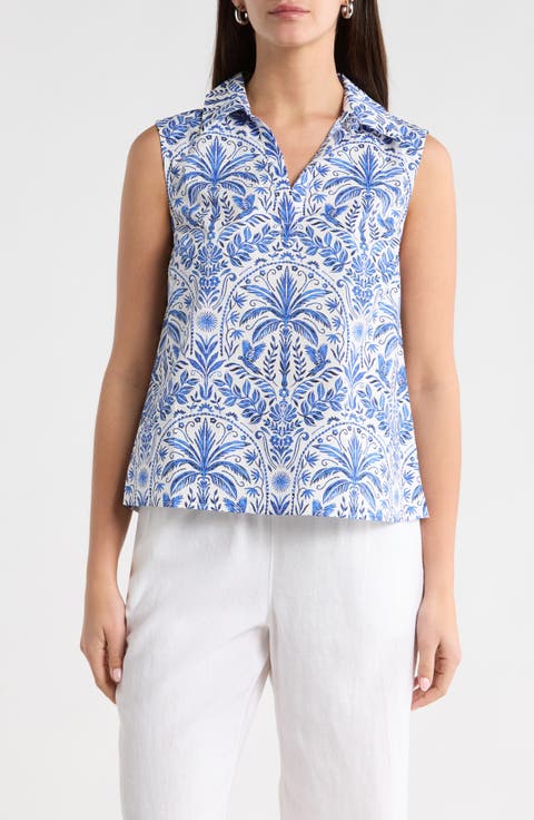 Romina Tropical Kirsa Sleeveless Shell Top