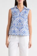 SUGARLIPS Romina Tropical Kirsa Sleeveless Shell Top