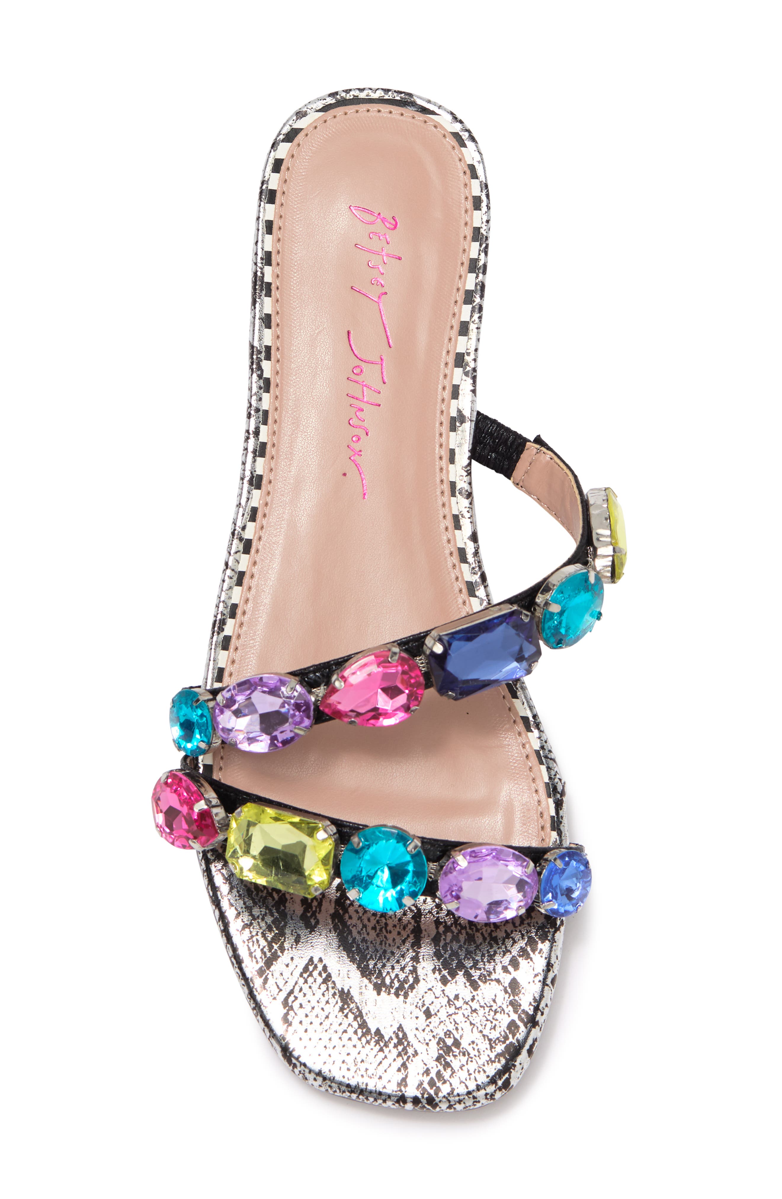 Betsey Johnson Willet Flat Sandal, Alternate, color, 