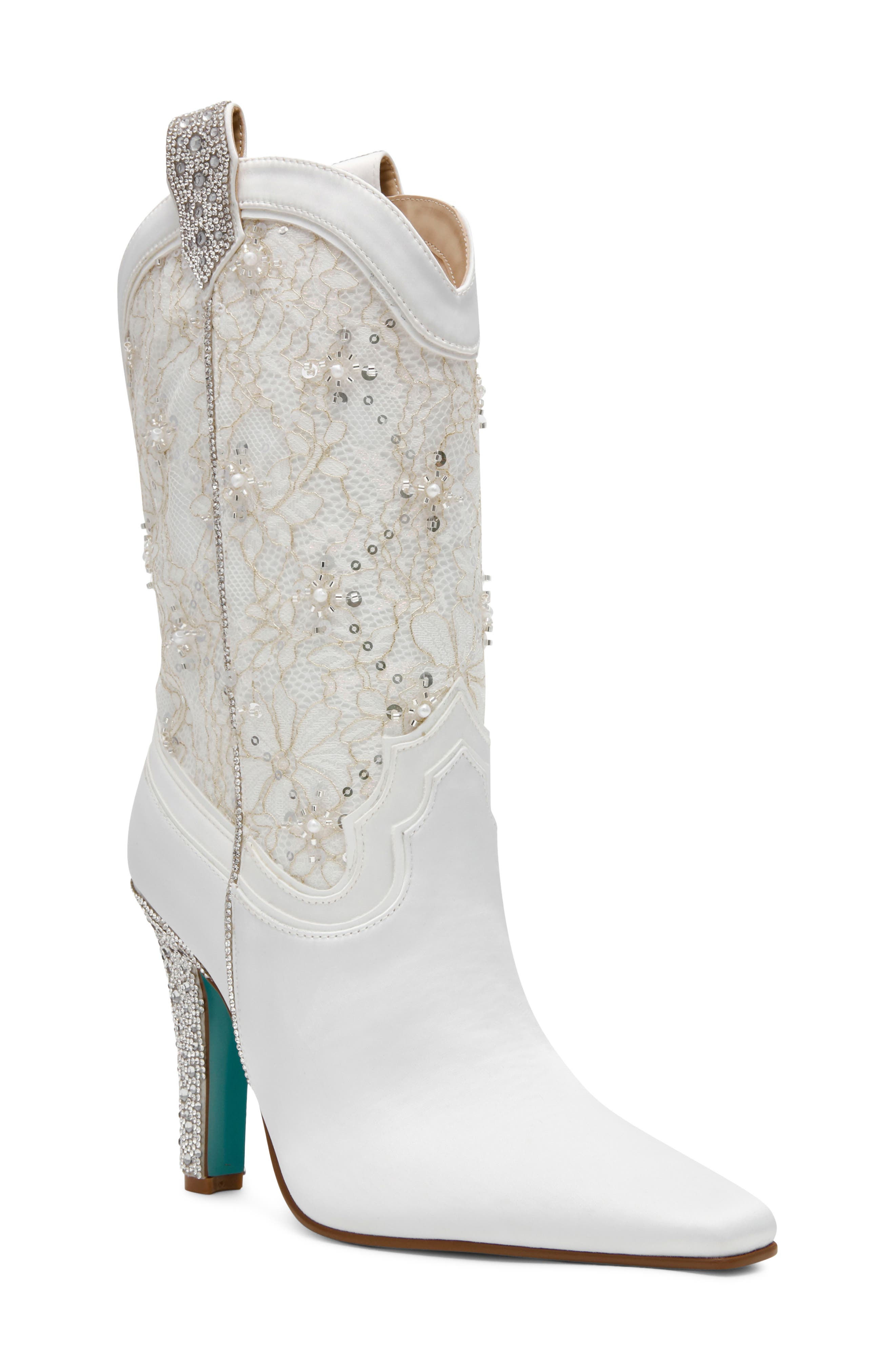 Bruno Western Boot, Main, color, IVORY