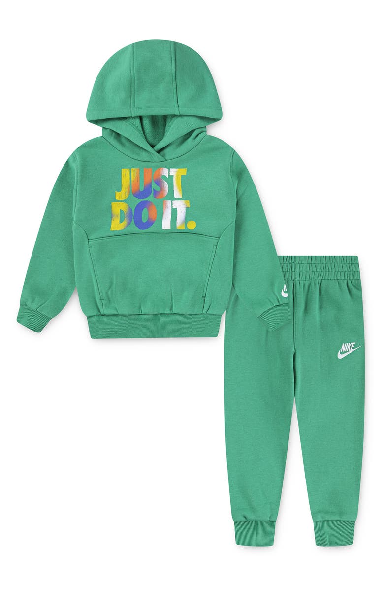 Nike Kids' Just Do It Hoodie & Joggers Set, Main, color, Stadium Green