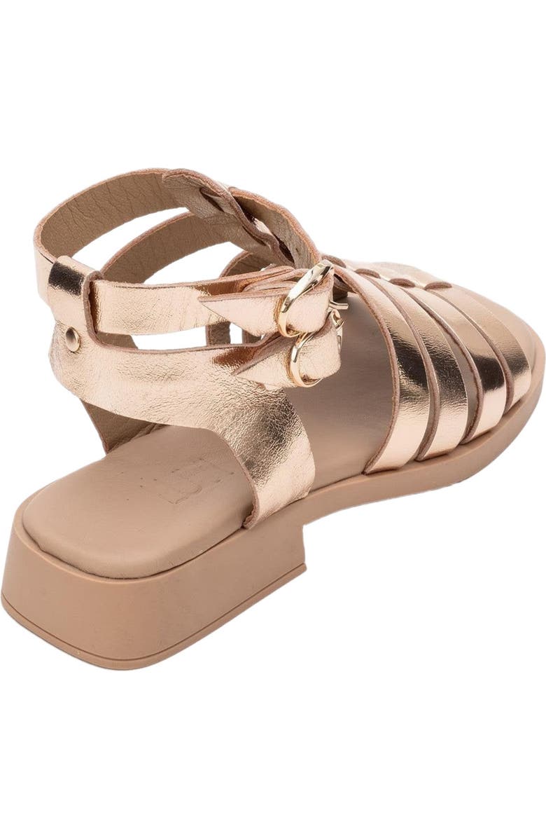 Forever & Always Shoes Frade Leather Sandal, Alternate, color, Rose Gold Leather