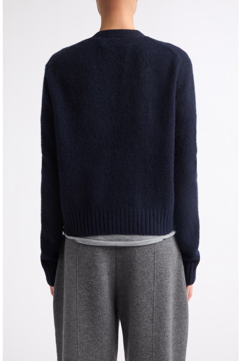 Marionette Cashmere & Silk Cardigan, Alternate, color, NAVY