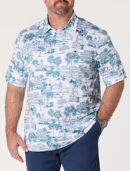 vineyard vines Big & Tall Printed Sankaty Performance Polo Shirt V2