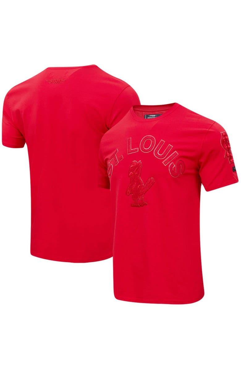 PRO STANDARD Men's Pro Standard St. Louis Cardinals Classic Triple Red T-Shirt, Main, color, Red