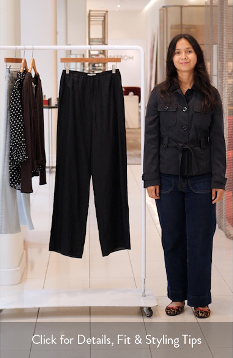 Lavon Linen Wide Leg Pants, sales video thumbnail