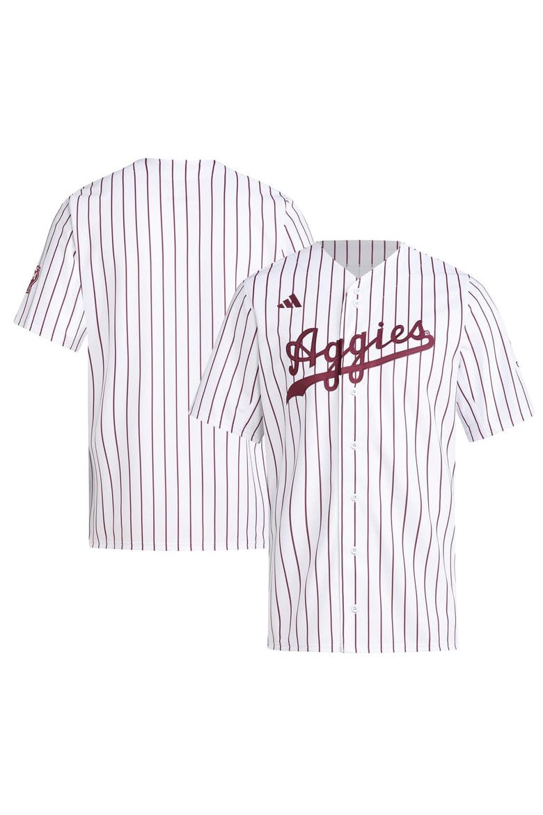 Men's adidas  White Texas A&M Aggies Replica Baseball Jersey, Alternate, color, White