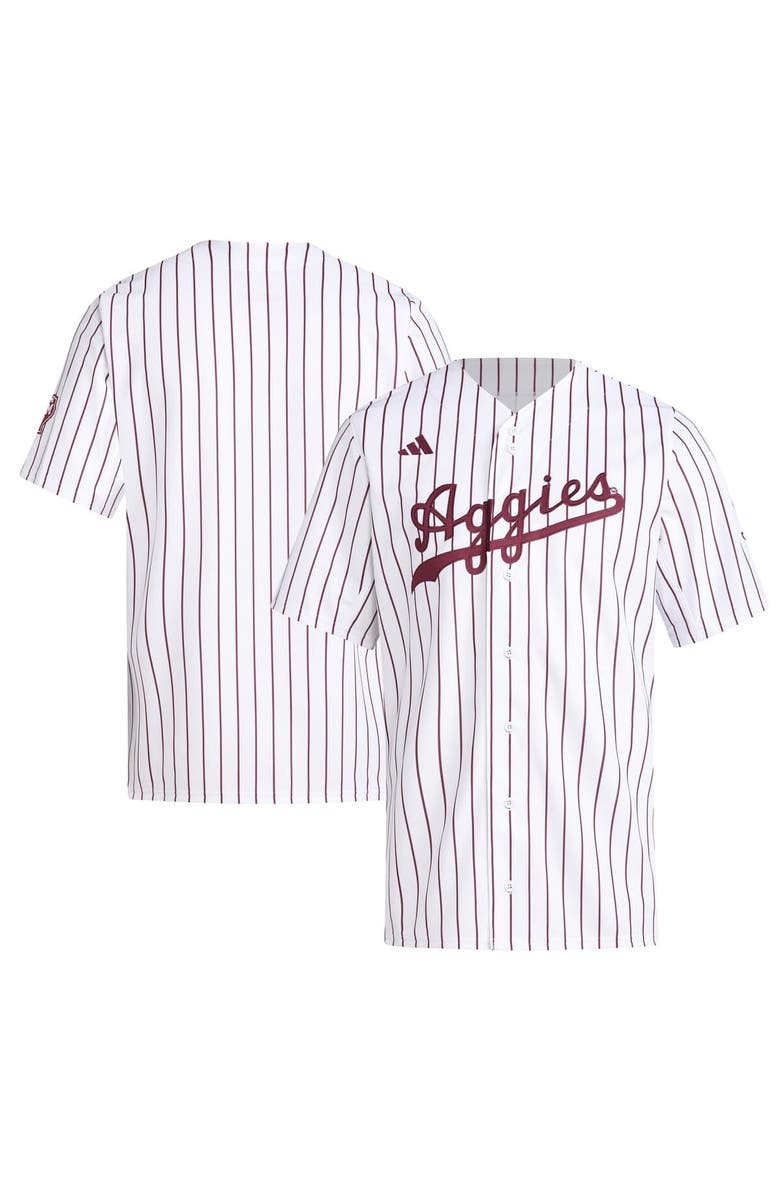 adidas Men's adidas  White Texas A&M Aggies Replica Baseball Jersey, Alternate, color, White