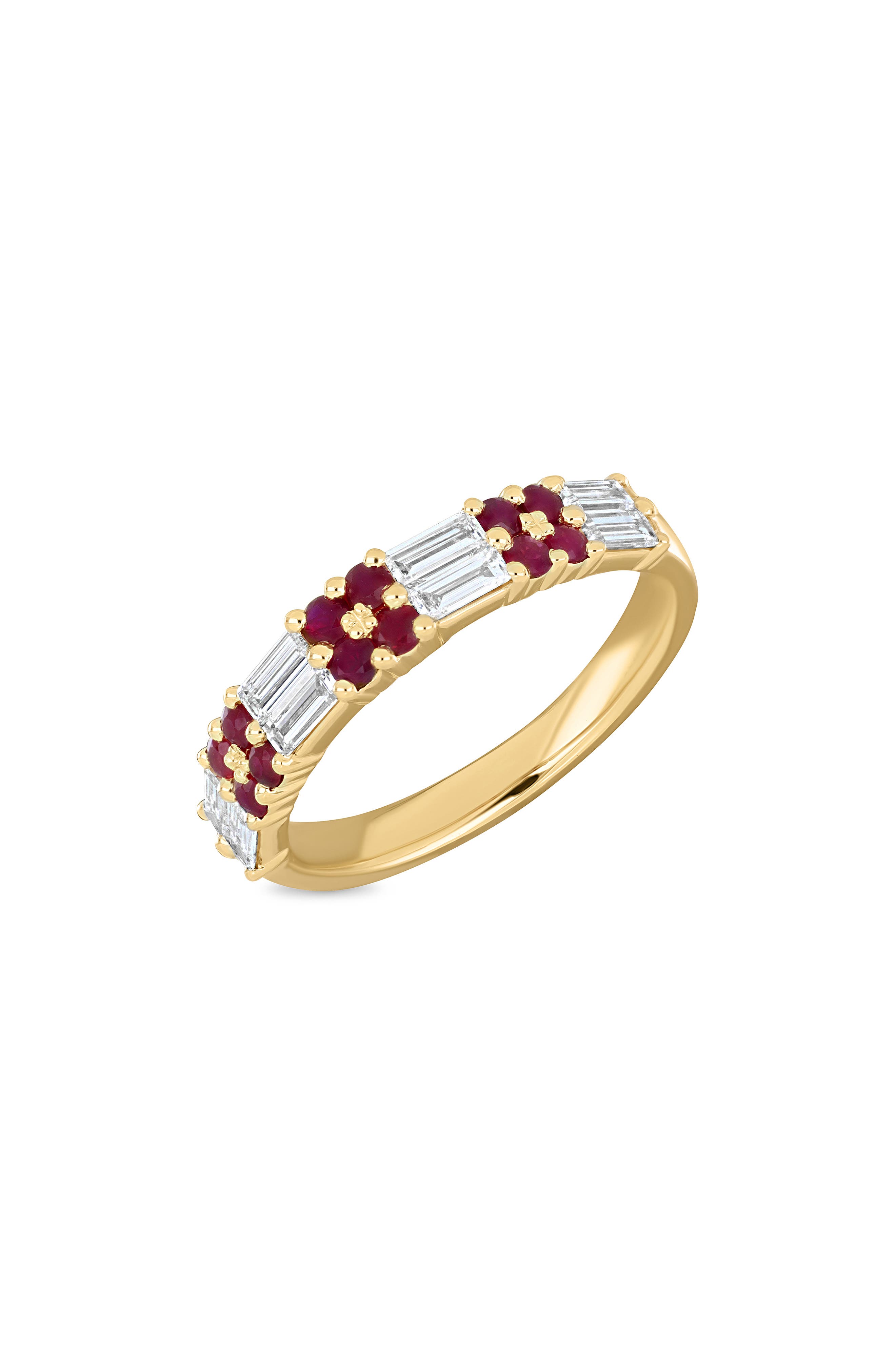 18KYG/ DIAMOND/ RUBY