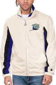 STARTER Men's Starter Cream Tampa Bay Rays Rebound Cooperstown Collection Full-Zip Track Jacket