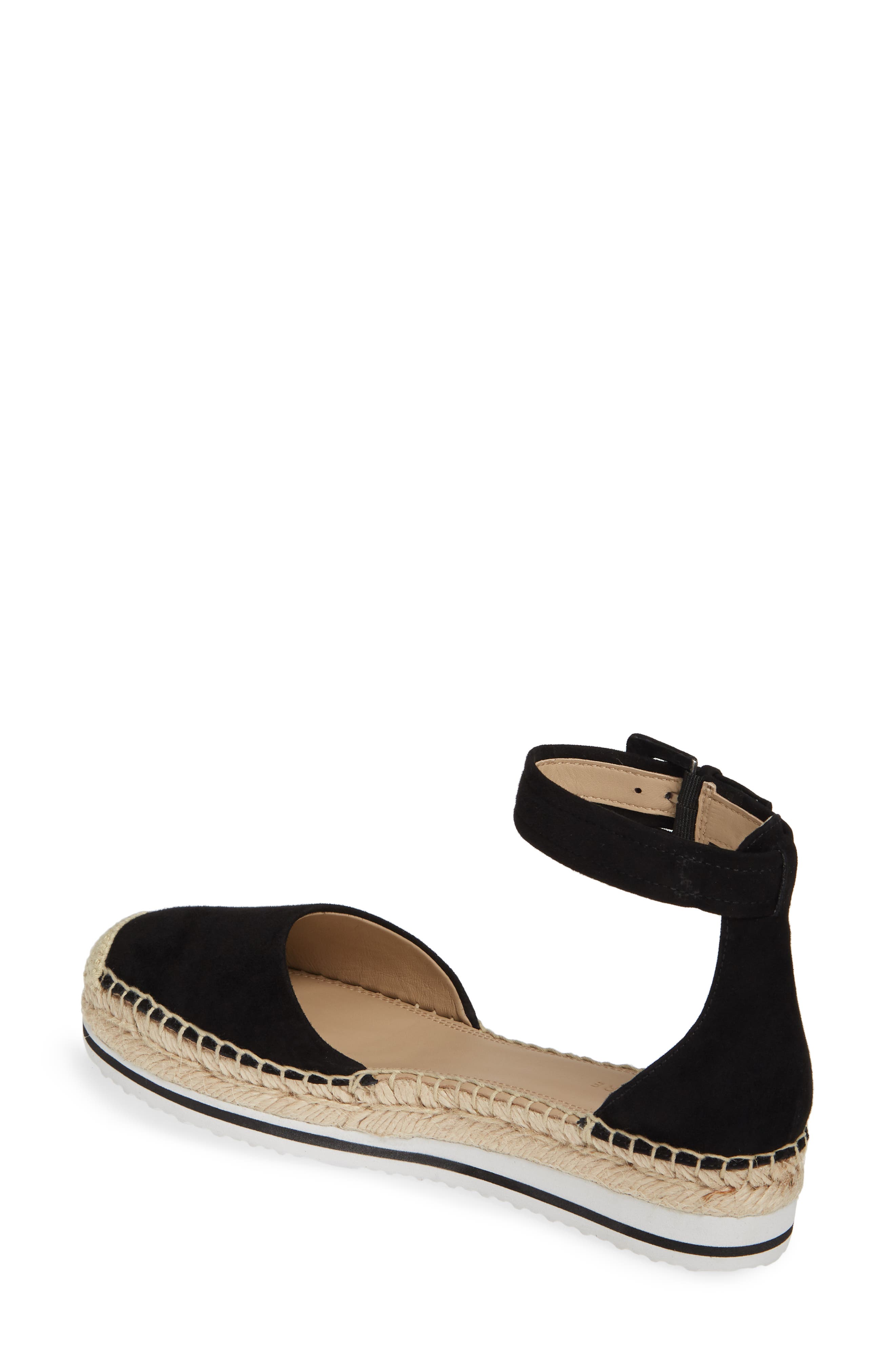 Rosi Flat Espadrille Sandal, Alternate, color, BLACK SUEDE
