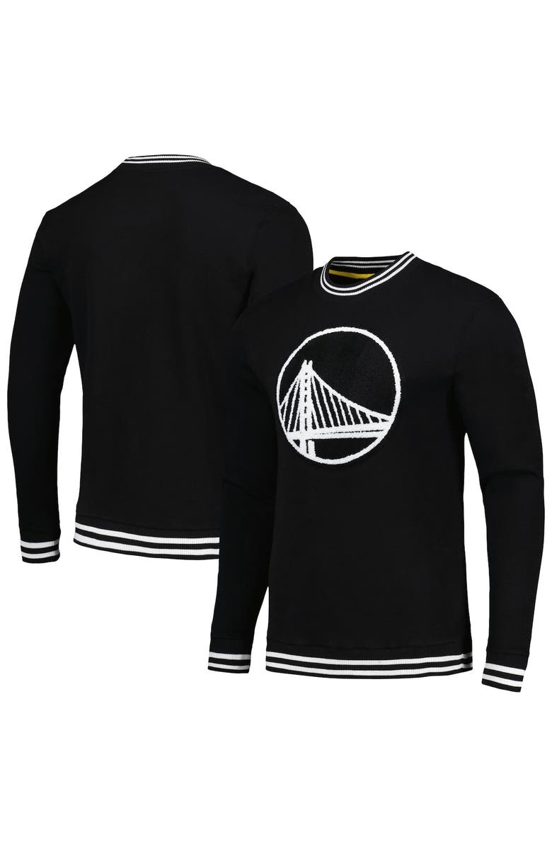 Stadium Essentials Men's Stadium Essentials Black Golden State Warriors Club Level Pullover Sweatshirt, Alternate, color, Black
